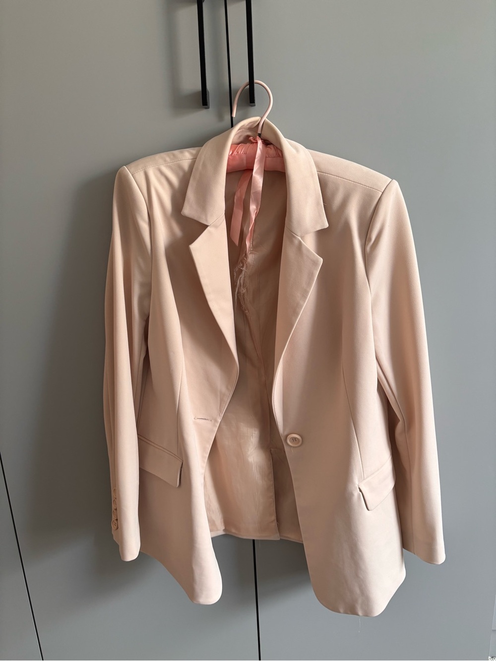 S Adrianna Papell Blazer Jacket in Light Pink